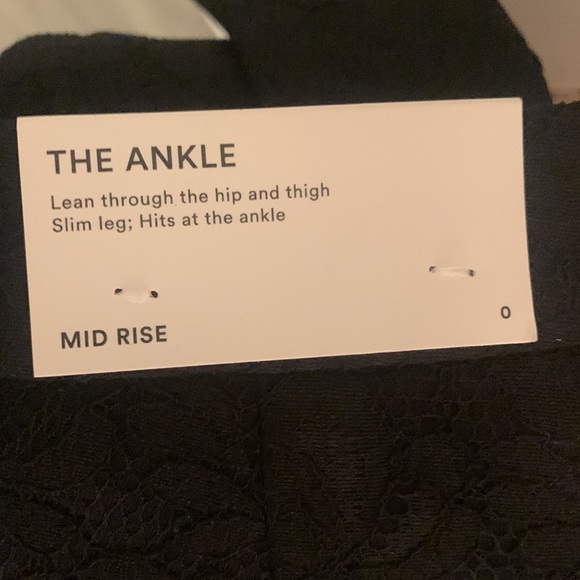 NWT everyday ankle pant in black lace. - Picture 5 of 6
